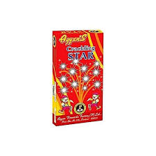 SHININH STARS (RED & YELLOW CRACKLING)
