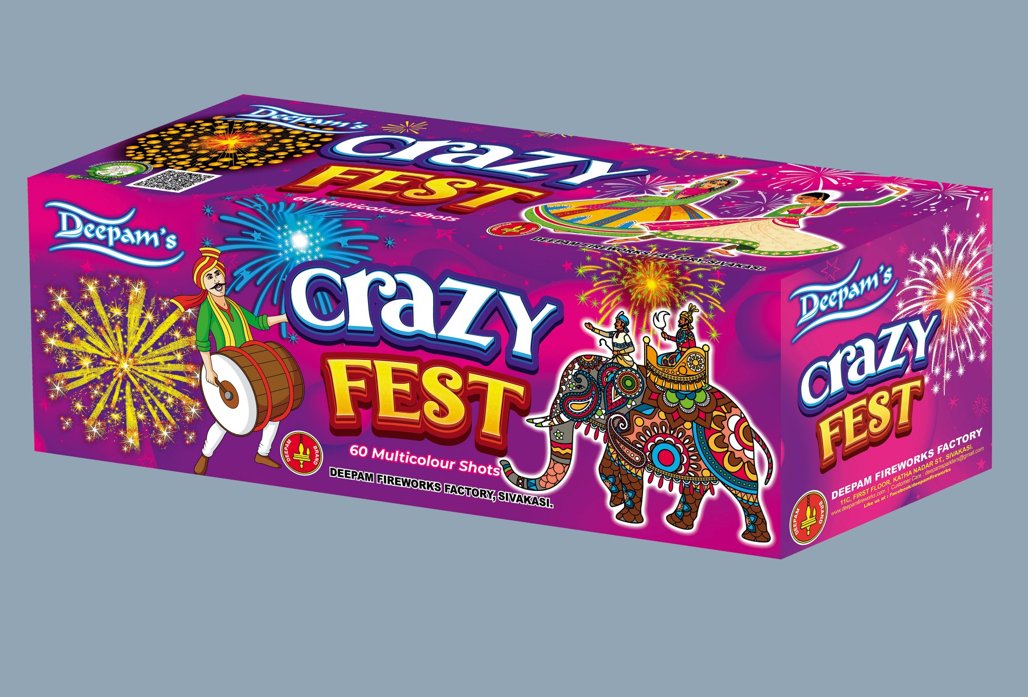 60 SHOTS (MULTI COLOUR UV PACK)